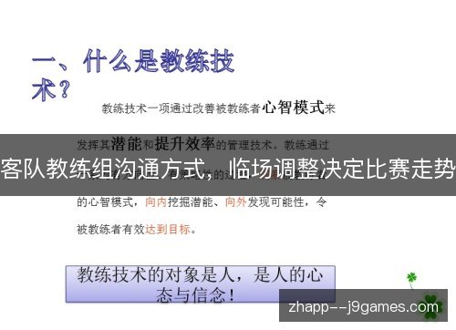 客队教练组沟通方式,临场调整决定比赛走势 客队教练组沟通方式,临场调整决定比赛走势